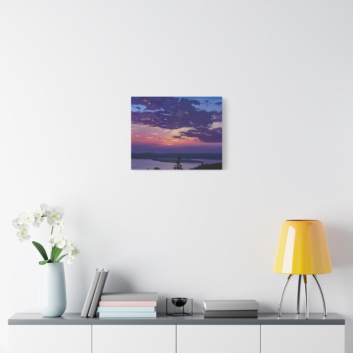 Elegant Sunset Canvas Print for Bedroom and Living Room