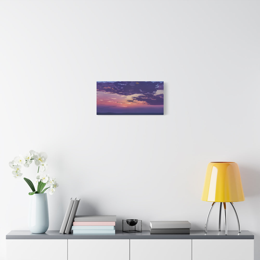 Elegant Sunset Canvas Print for Bedroom and Living Room