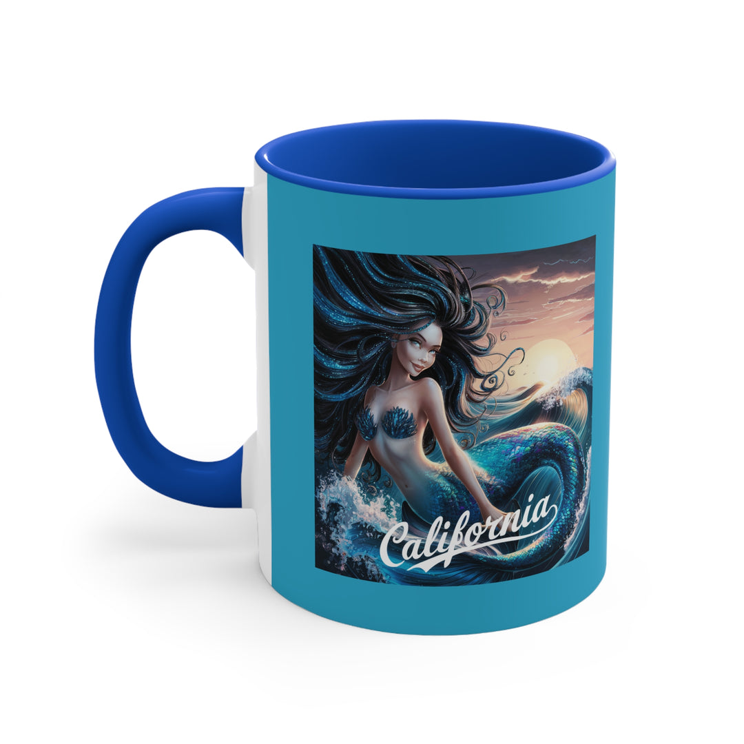 11oz Accent Mug - California Mermaid