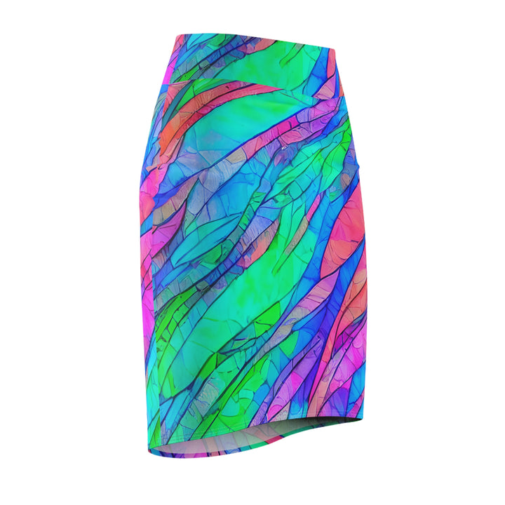 Mermaid Waves Pencil Skirt