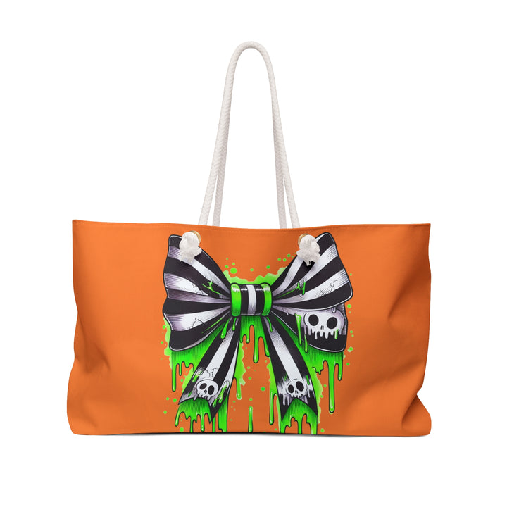Gothic Skull Bow Weekend Bag – Travel Tote & Stylish Gym Ba