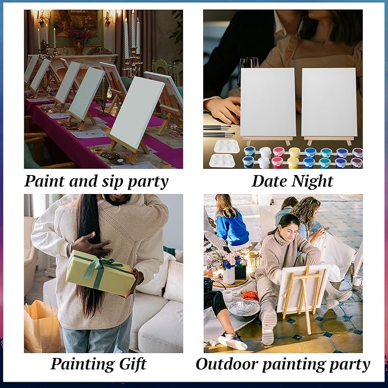 Couples Sip and Paint Kit – 2-Pack Date Night Set