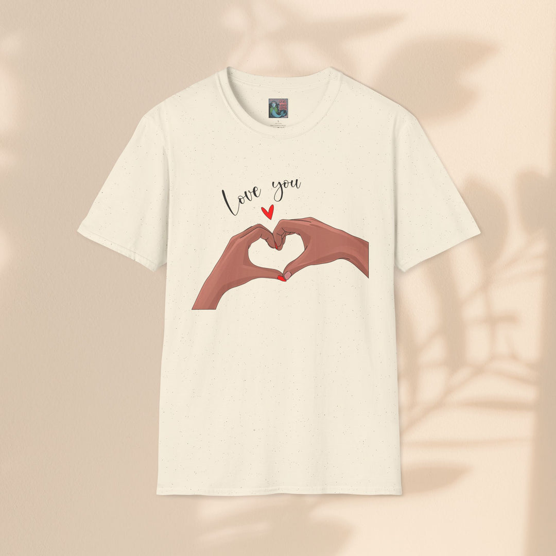 Unisex Softstyle T-Shirt - Love You Heart