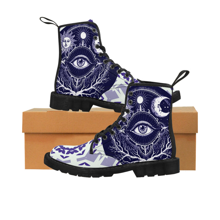 Women's Canvas Boots - Sacred Eye Boots