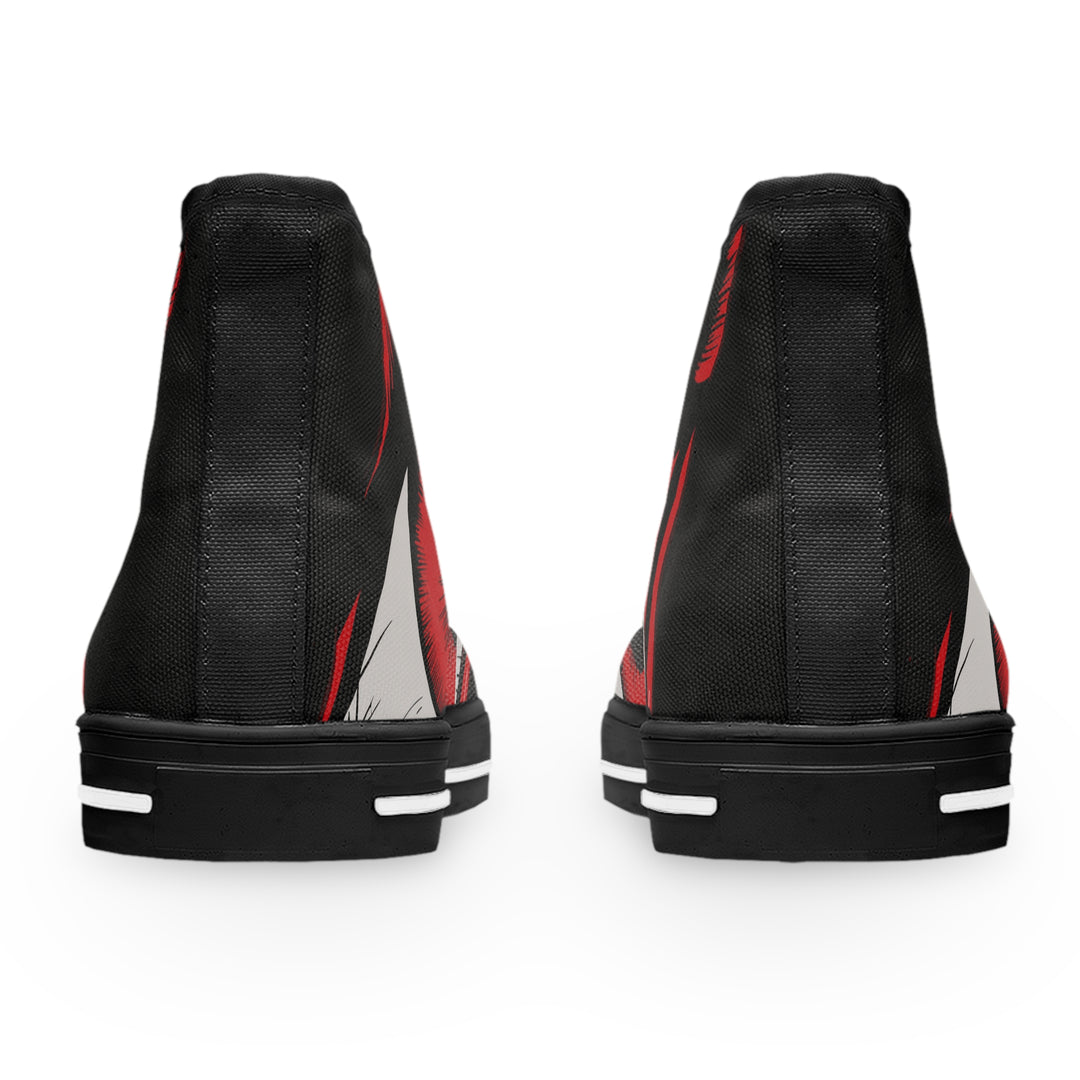 Women's High Top Sneakers - Red Eye