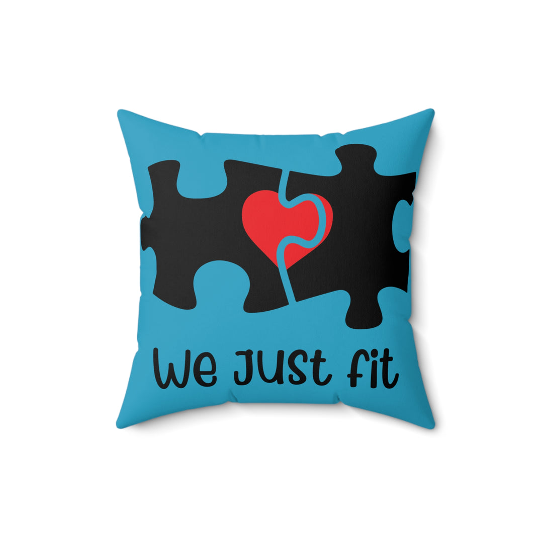 Spun Polyester Square Pillow - We Just Fit