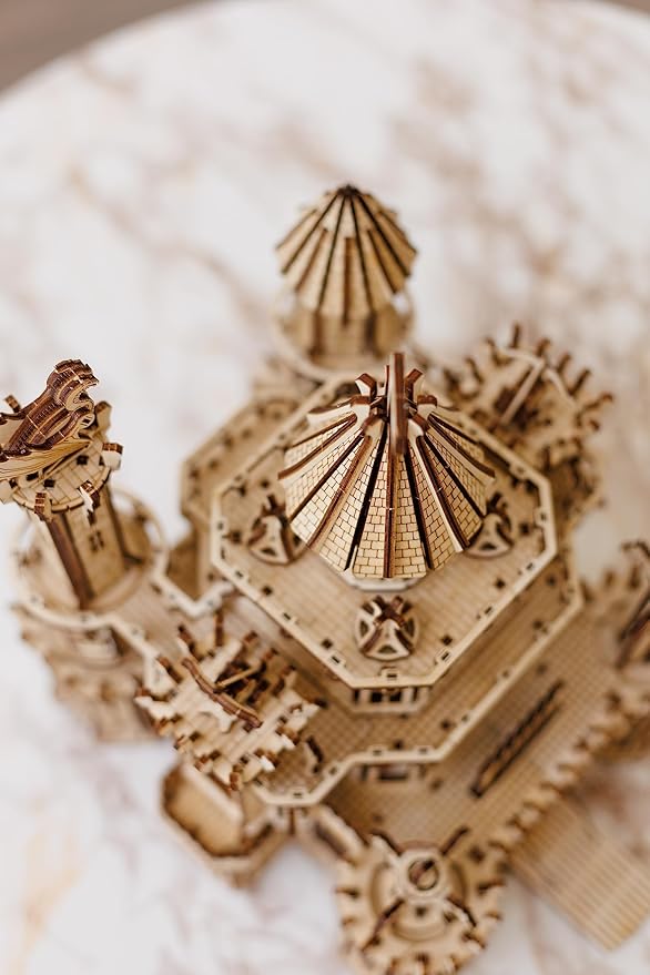 Wood Trick Dragon Castle 3D Wooden Puzzle With LED