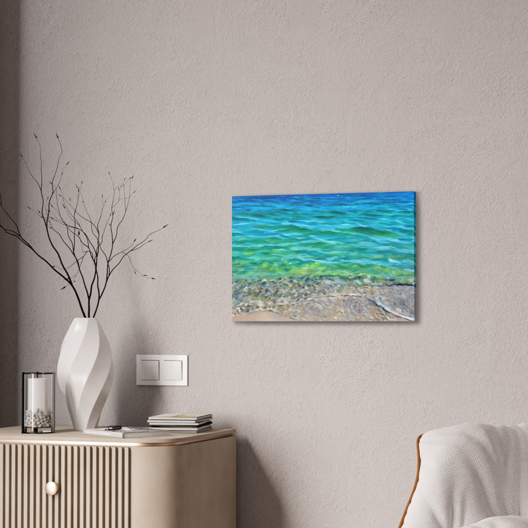 Coastal Serenity Seascape Canvas Art Print