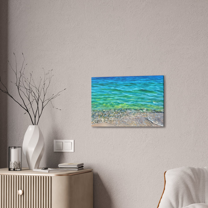 Coastal Serenity Seascape Canvas Art Print