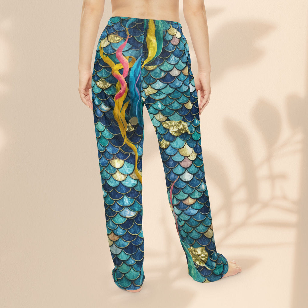 Women's Pajama Pants (AOP) - Mermaid Scale Party