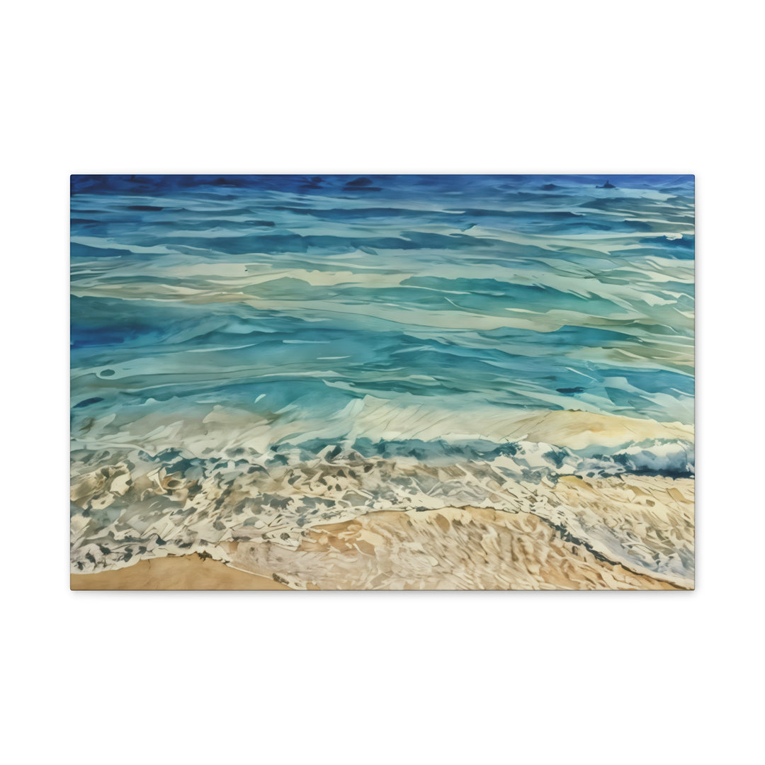 Stretched Beach Art Canvas Print