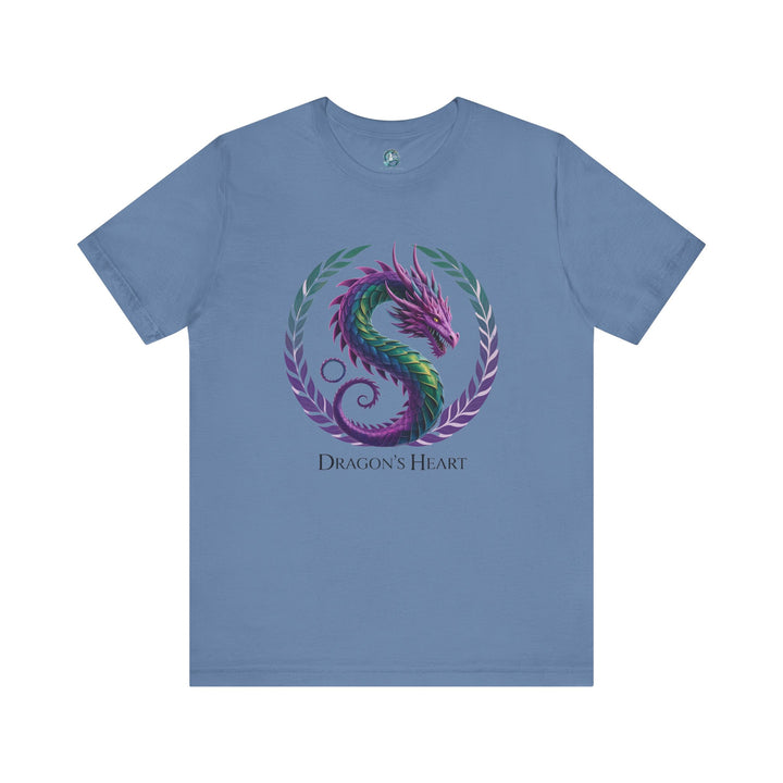 Mythical Dragon's Heart Unisex Tee, Fantasy Shirt, Gift for Gamers, Unique Dragon Design, Casual Wear, Dragon Lover's Apparel