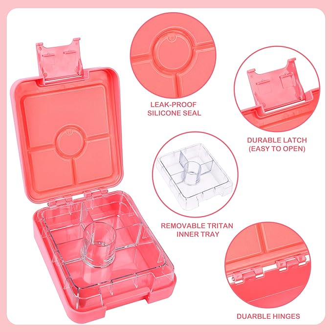 Mermaid Bento Lunch Box Set With 10-Ounce Food Jar