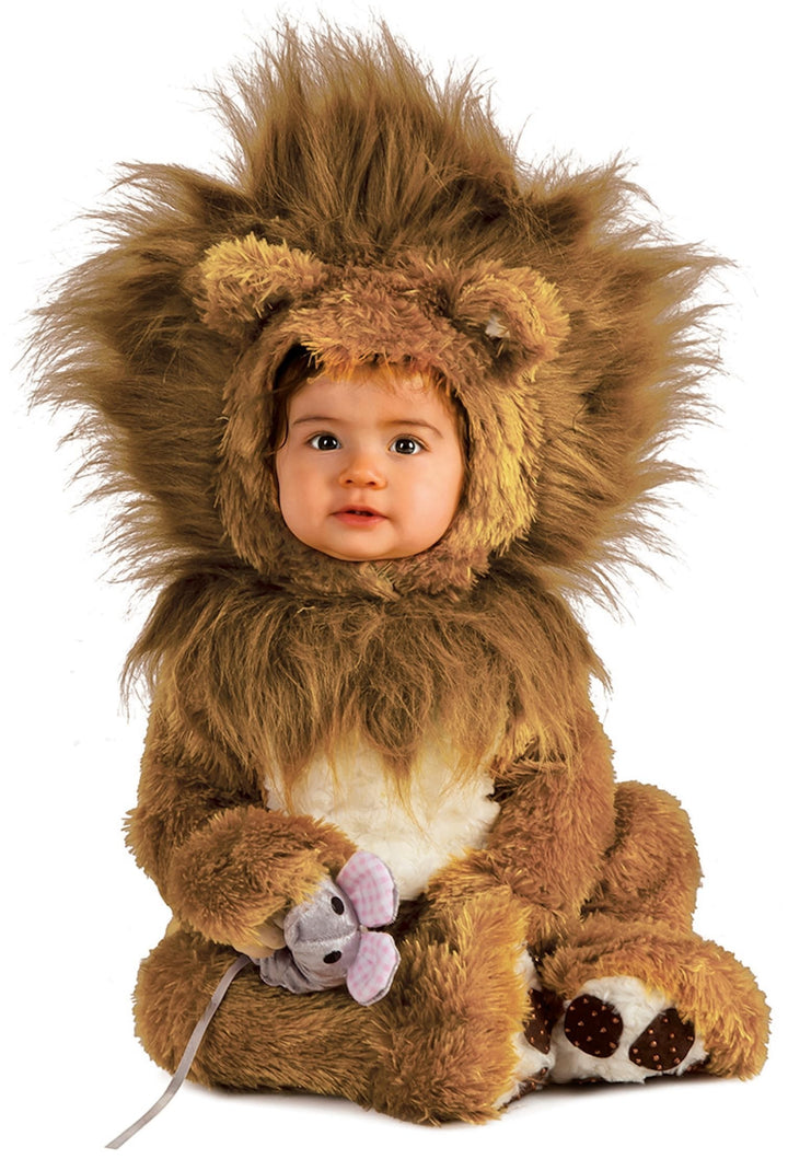 Baby Lion Cub Costume Romper - Infant Animal Outfit with Hood