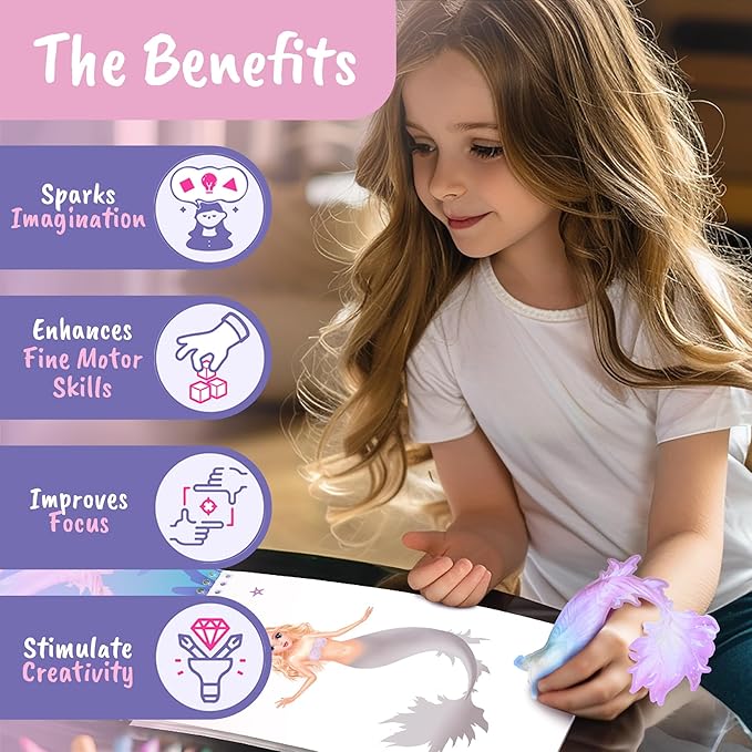 Mermaid Dress-Up Sticker Activity Book for Kids Ages 5+