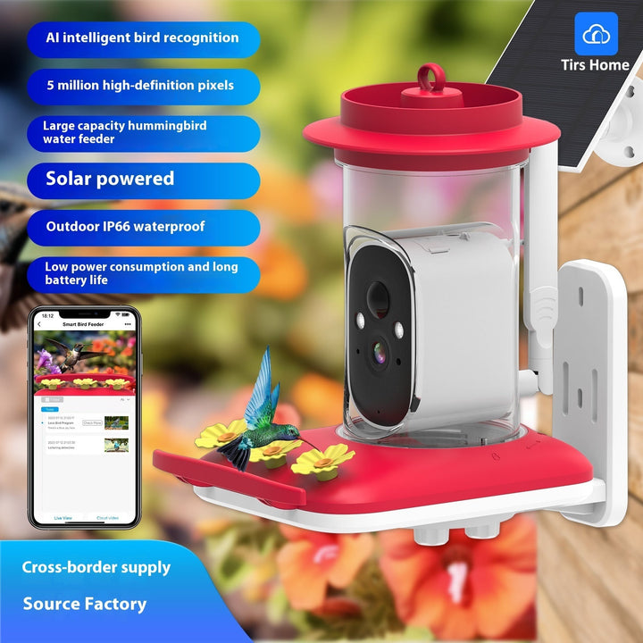 Smart 5MP HD Hummingbird Water Feeder with Camera