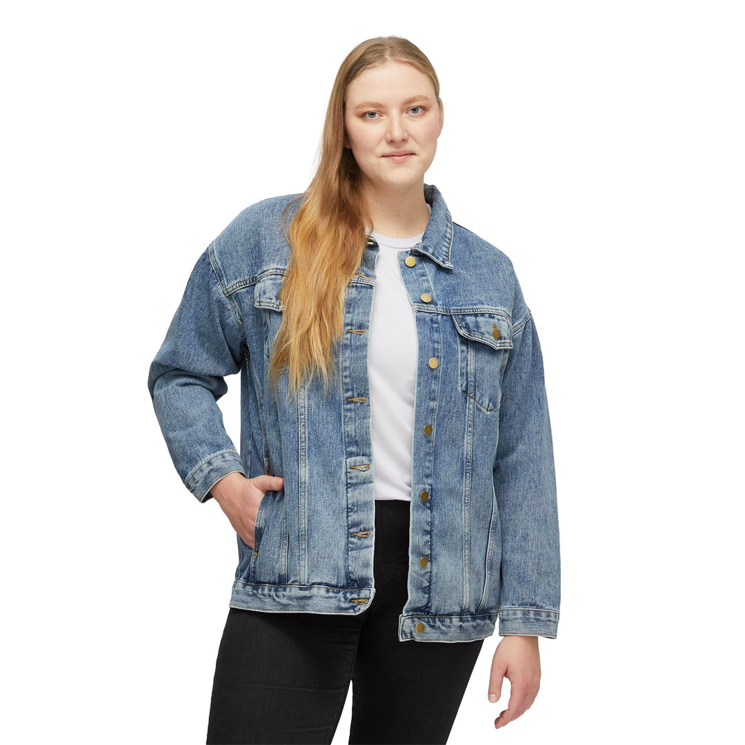 Women's Denim Jacket - Heart With Wings