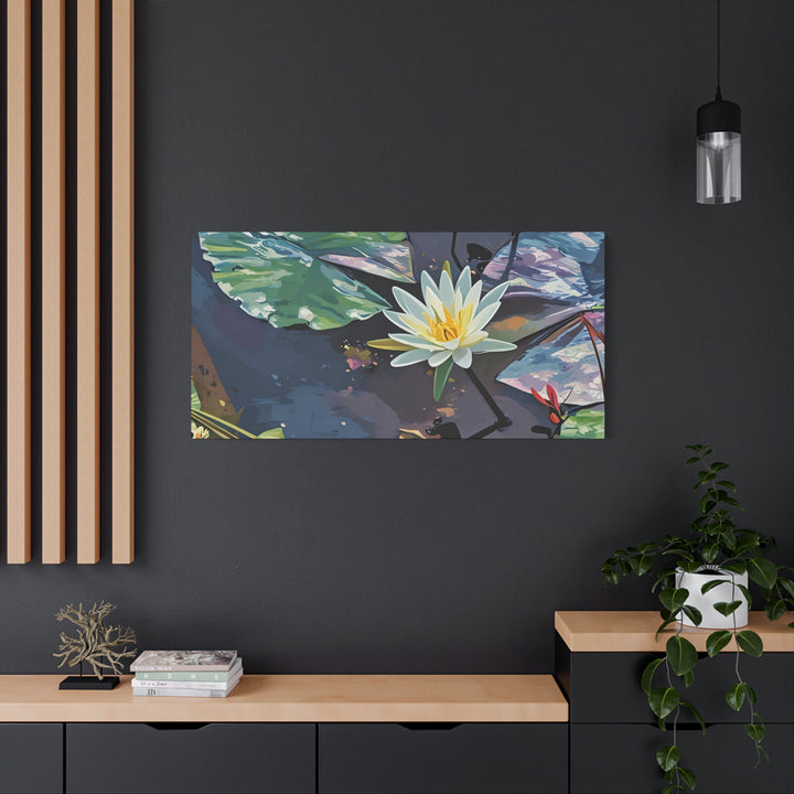 Water Lily Canvas Art Print – Nature Wall Décor