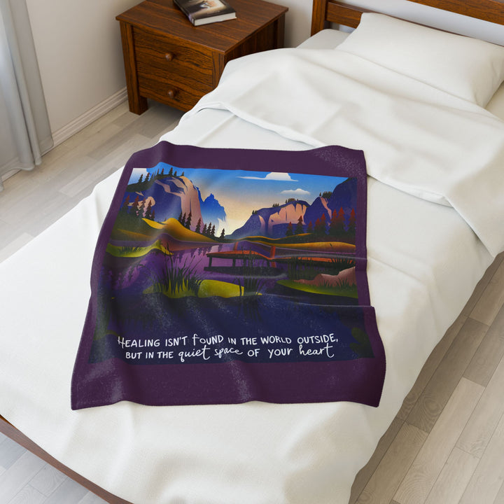 Healing From Within - Velveteen Plush Blanket