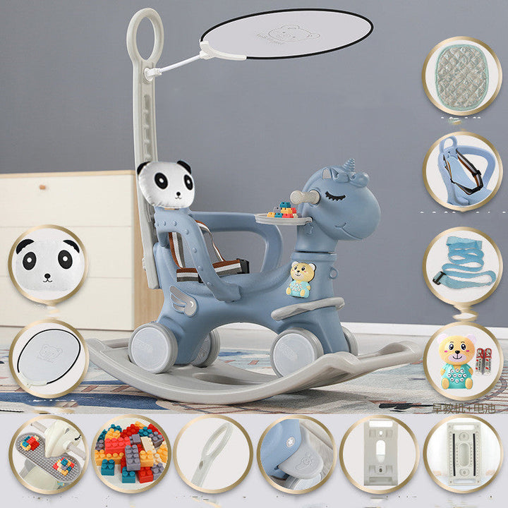Baby Rocking Ride-On Cart Toy