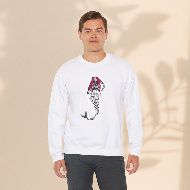 Unisex Heavy Blend™ Crewneck Sweatshirt - Halloween Mermaid Bones