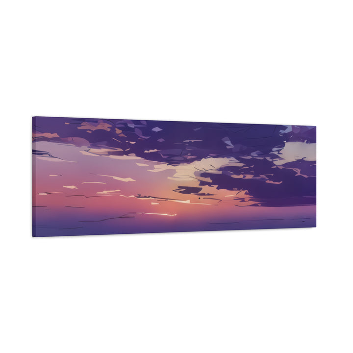 Elegant Sunset Canvas Print for Bedroom and Living Room