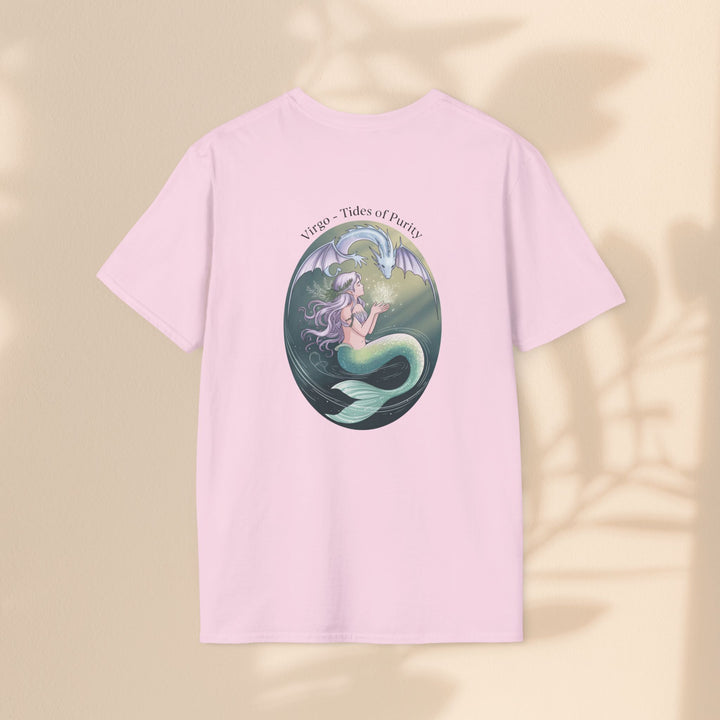 Mermaid Virgo T-Shirt, Ocean Art Tee, Summer Fashion, Gift for Beach Lovers, Sea Creature Apparel
