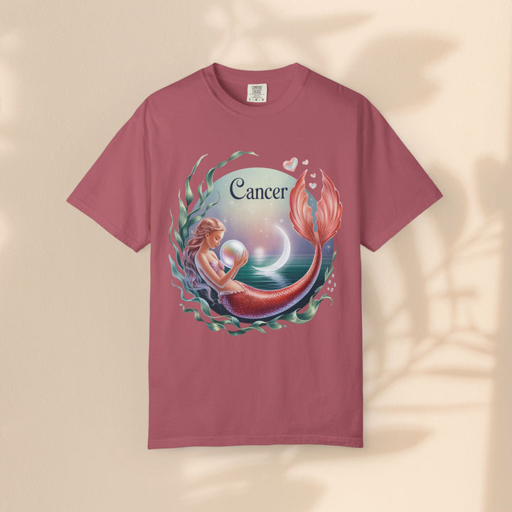 Cancer Zodiac Mermaid T-shirt, Astrology Tee, Astrological Sign Shirt, Gift for Cancer, Horoscope T-shirt, Cute Zodiac Apparel