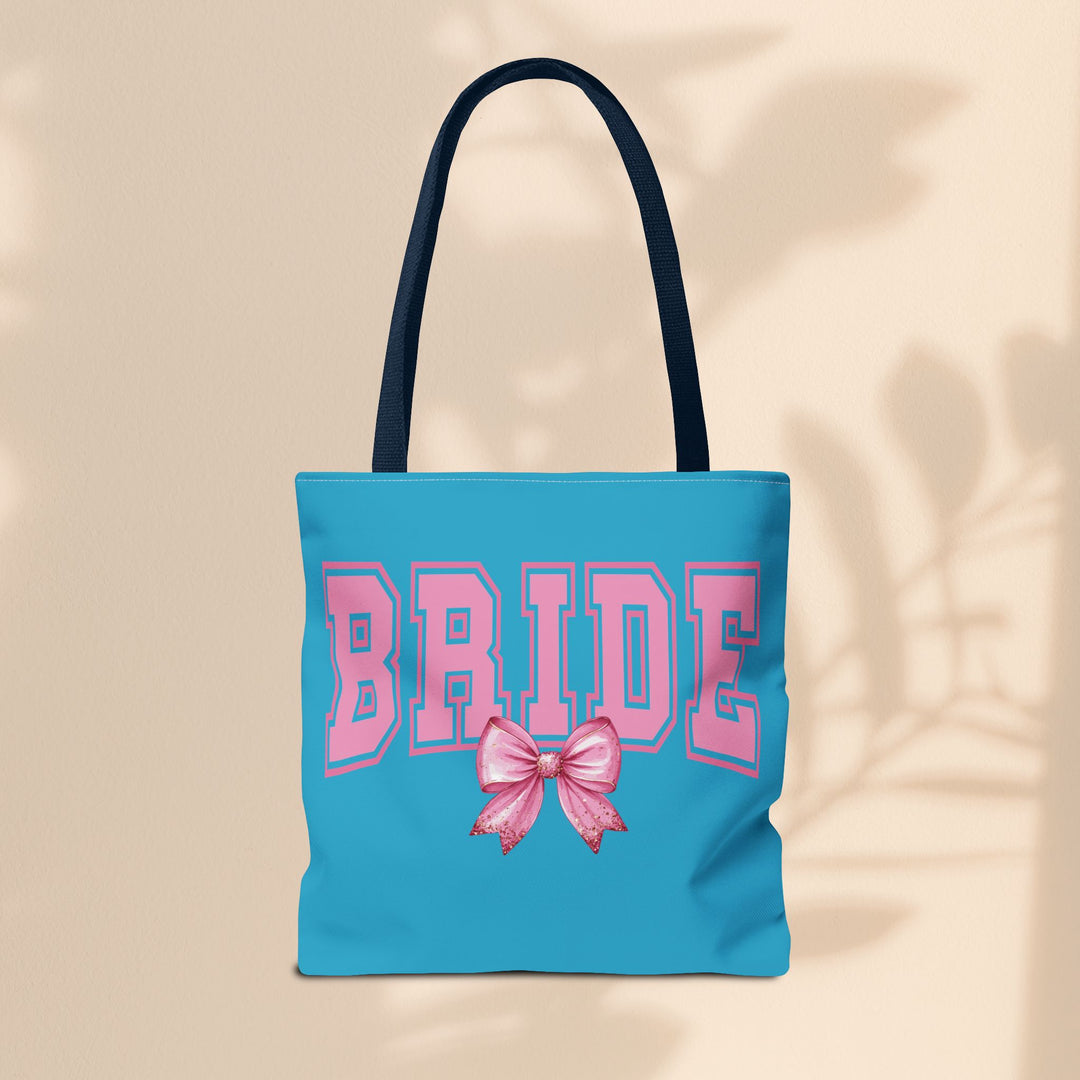 Bride Tote Bag with Bow | Bridal Shower Gift, Wedding Essentials, Bachelorette Party Accessory, Gift for Bridesmaids