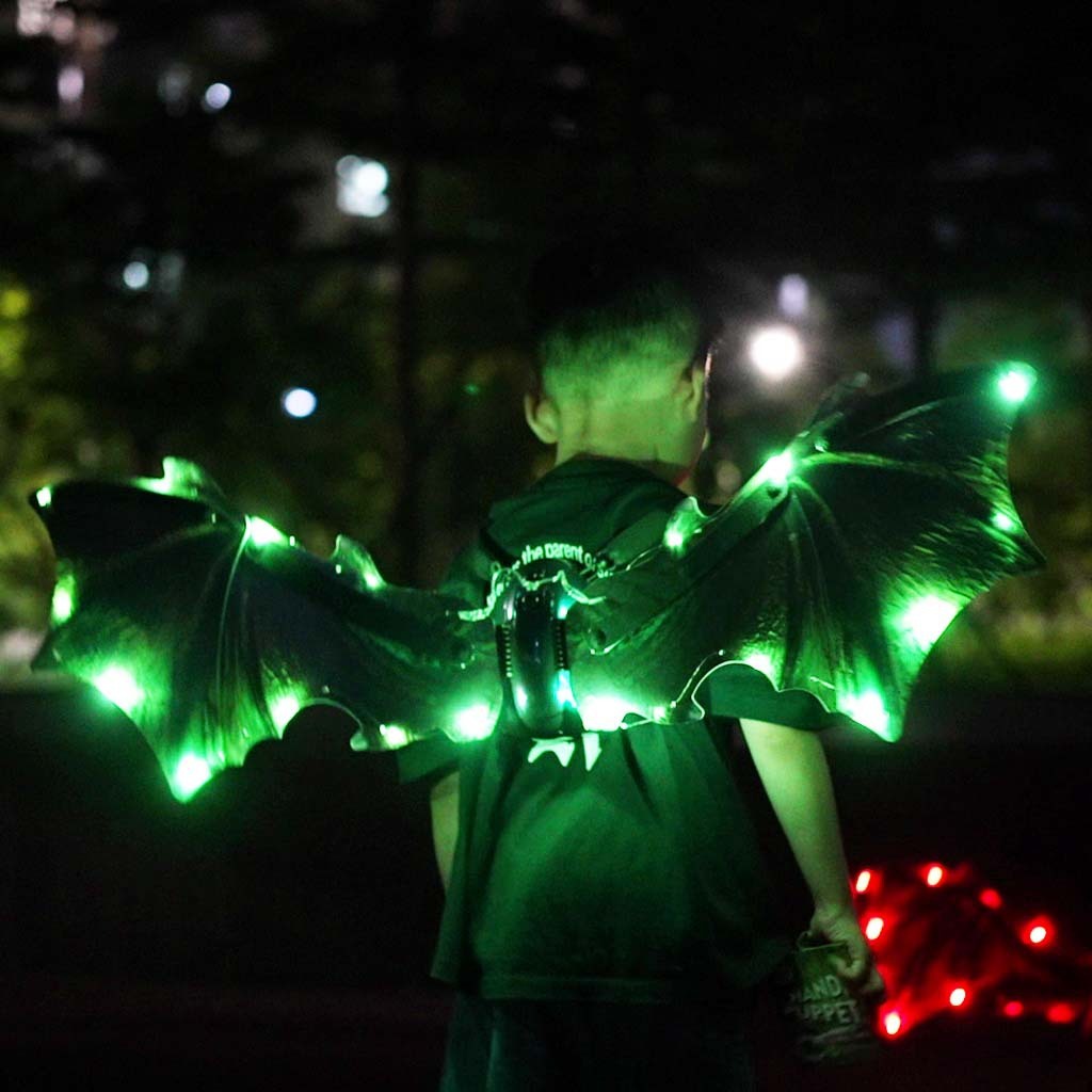Light-Up Dinosaur Butterfly Wings – Battery-Powered Costume Accessory
