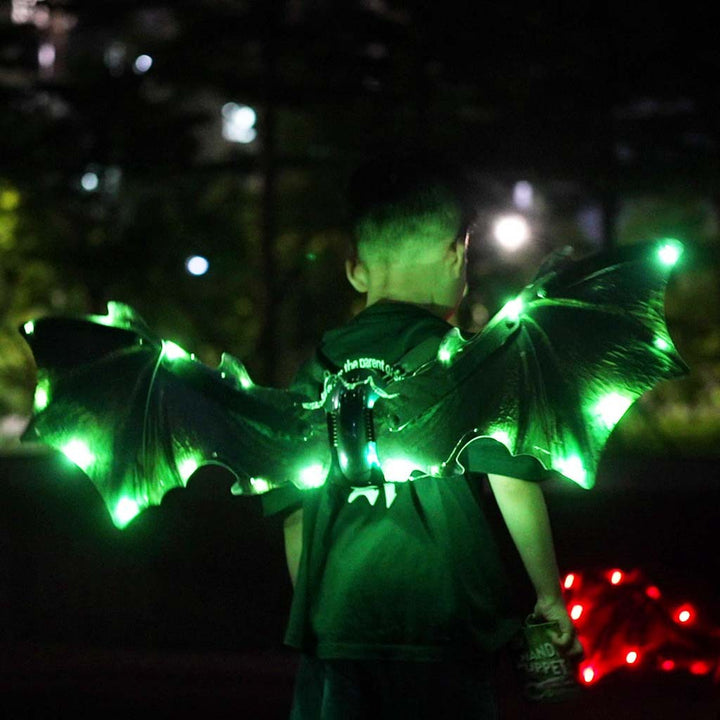Light-Up Dinosaur Butterfly Wings – Battery-Powered Costume Accessory