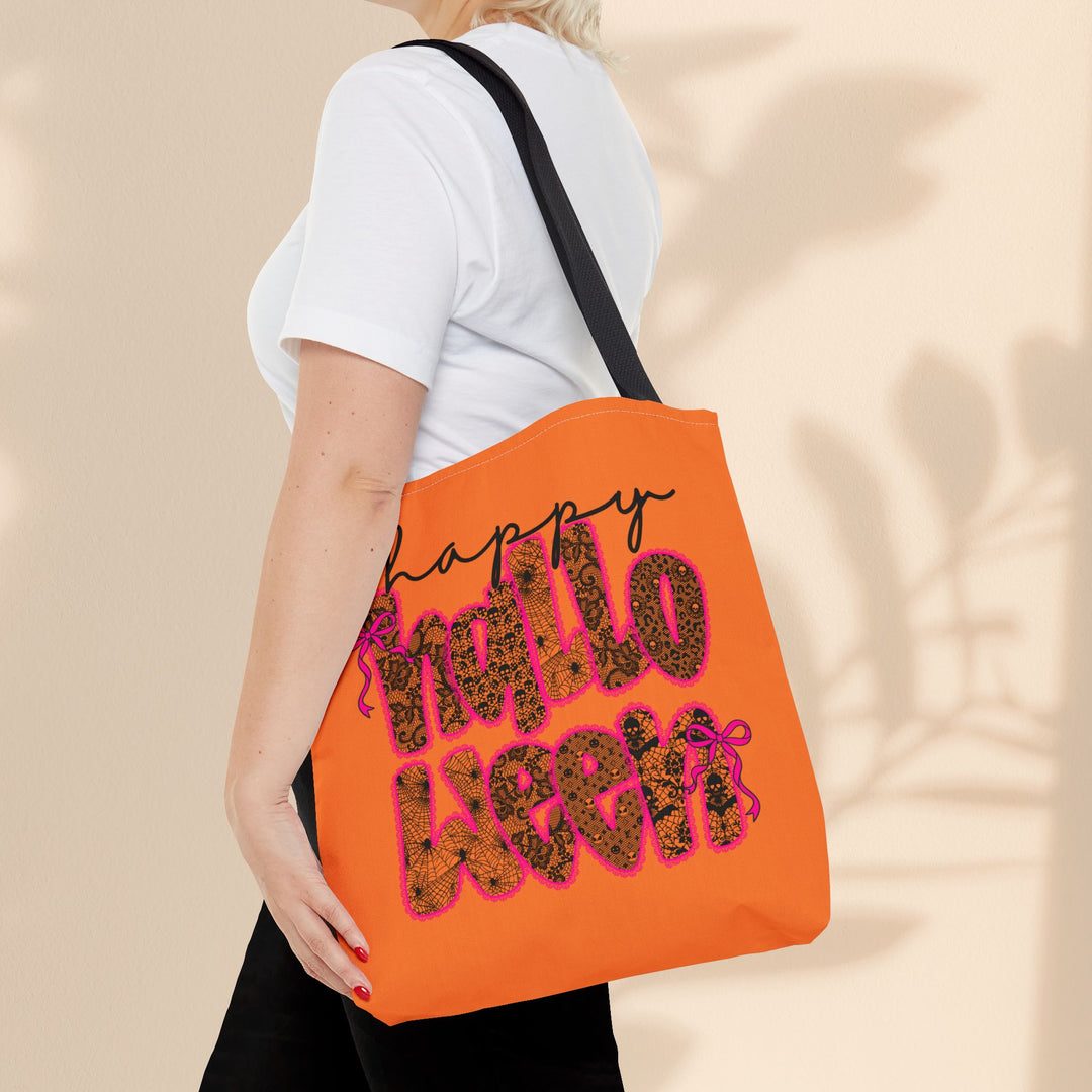 Happy Halloween Tote Bag – Reusable Trick-or-Treat Bag & Fall Gift