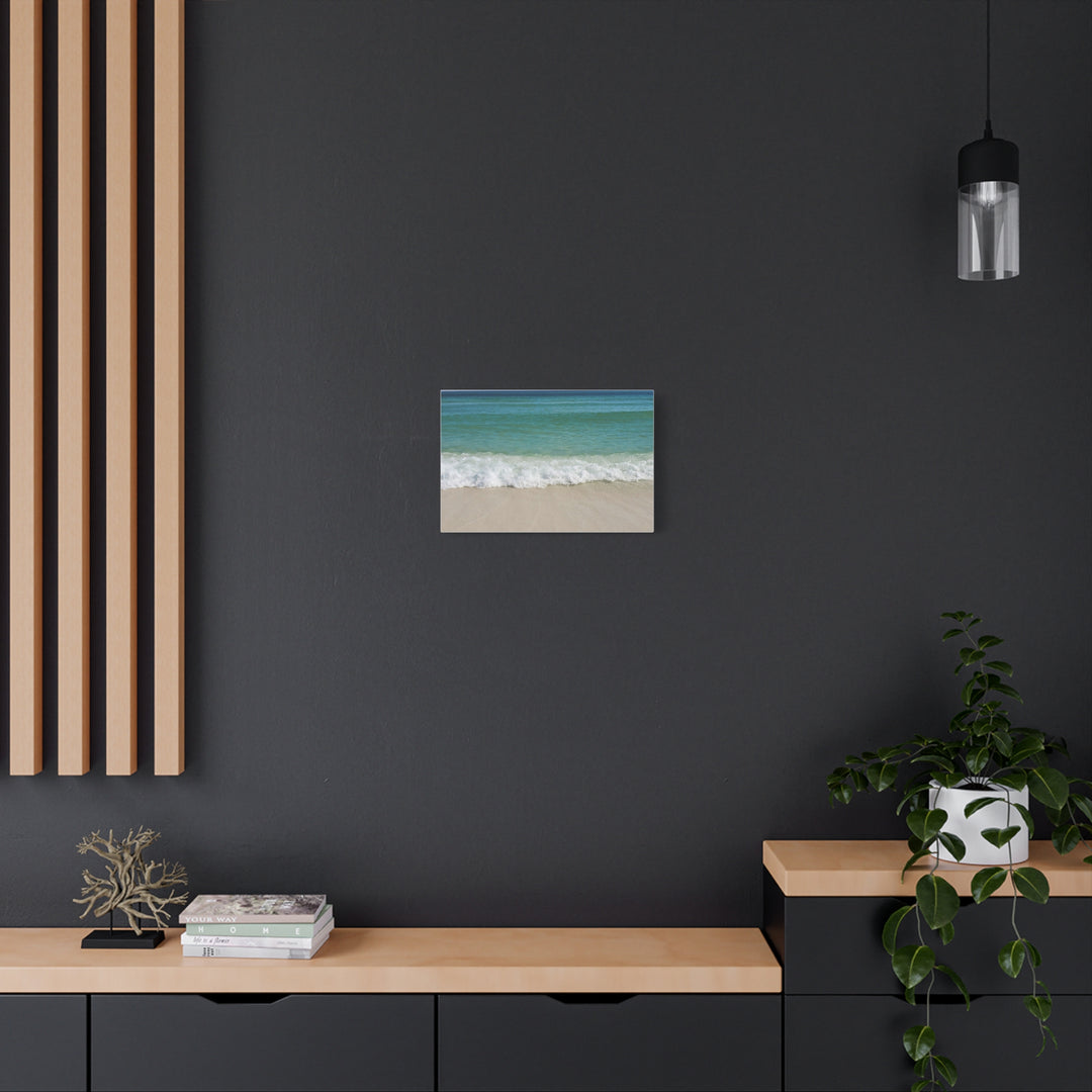Beach Waves Matte Canvas Print – 1.25-Inch Stretched Seascape