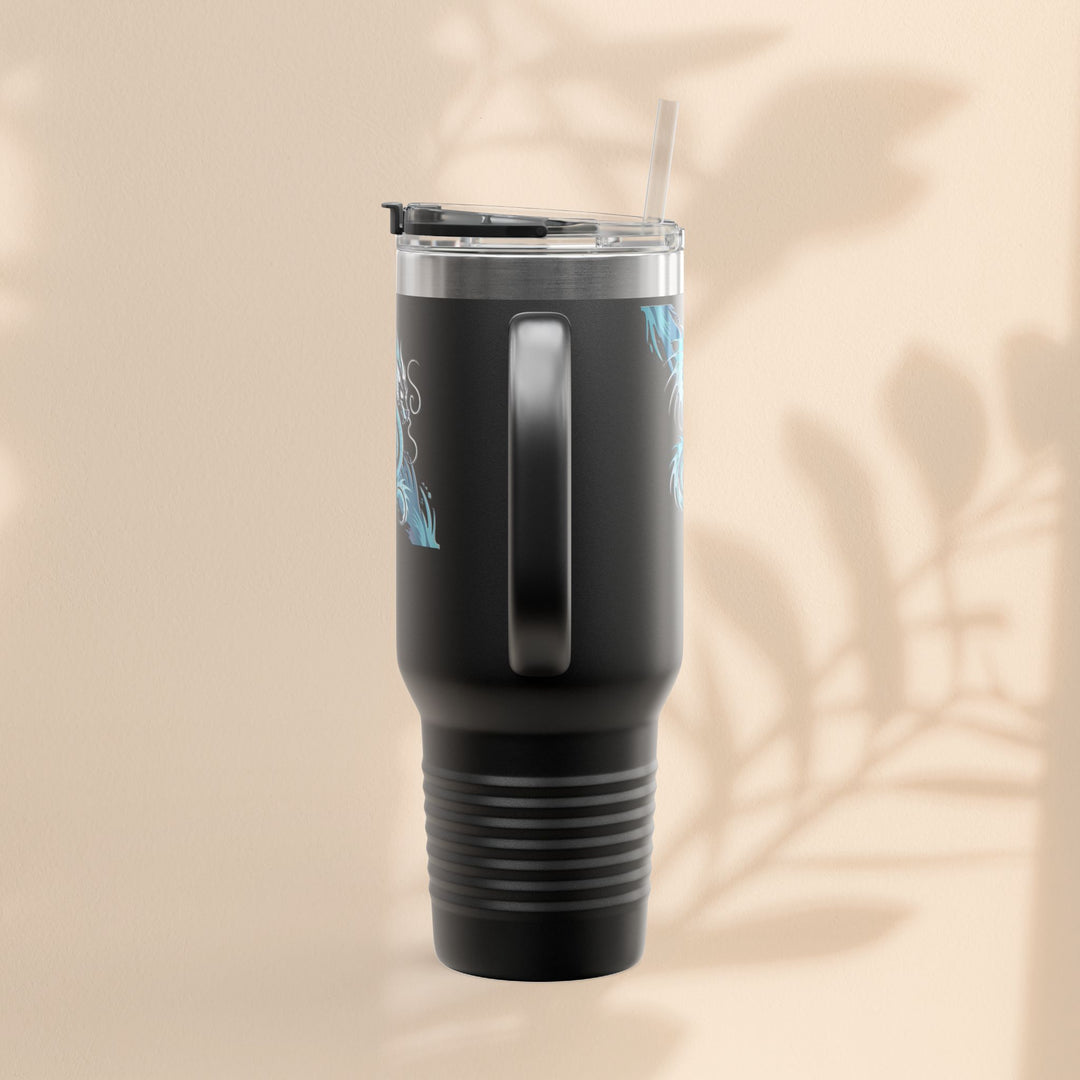 Bold Dragon Insulated Travel Mug, 40oz – Adventure, Road Trips, Unique Gift, Eco-Friendly Drinkware, Hot & Cold Beverages