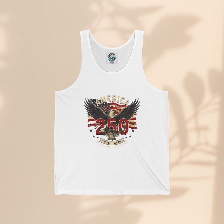 America 250 Eagle Patriotic Tank Top — USA 250th Anniversary