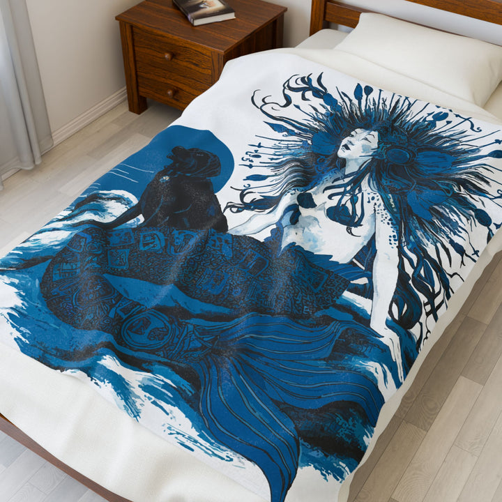 Velveteen Plush Blanket - Majestic Mermaid