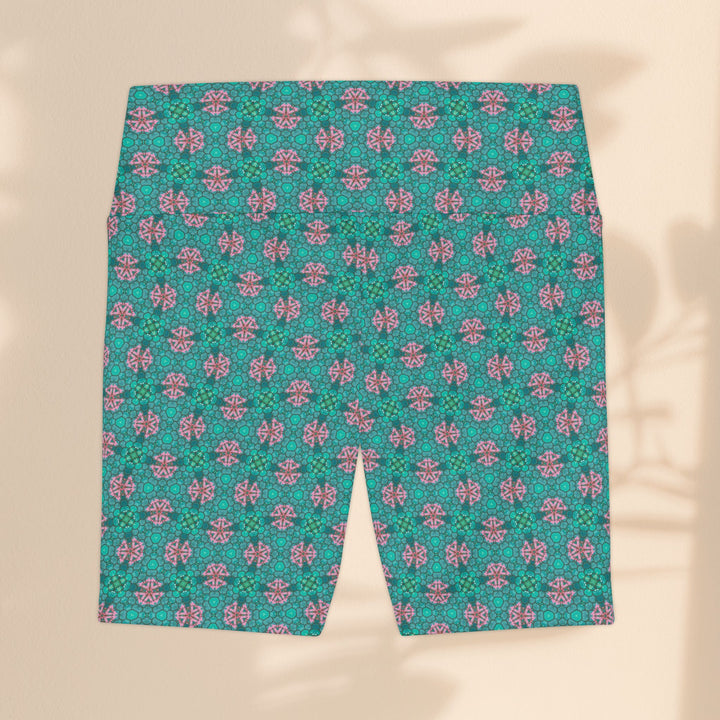 Tropical Print Shorts Activewear for Summer and Fitness