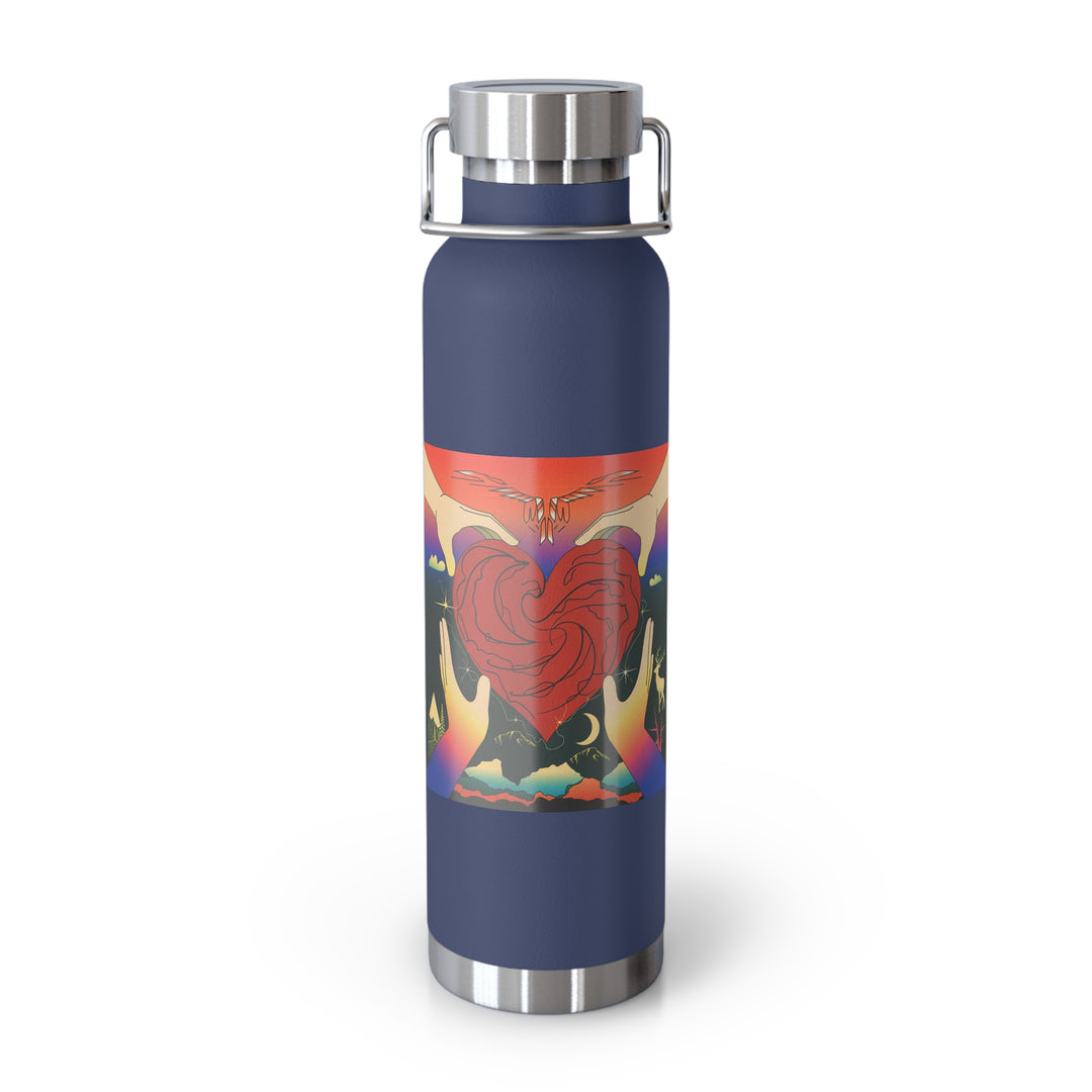 Copper Vacuum Insulated Bottle, 22oz - Give You My Heart