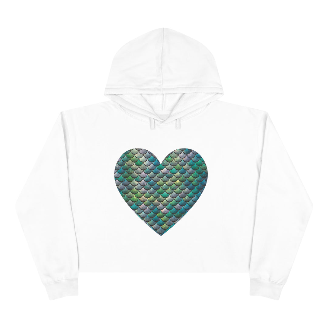 Crop Hoodie - Mermaid Heart