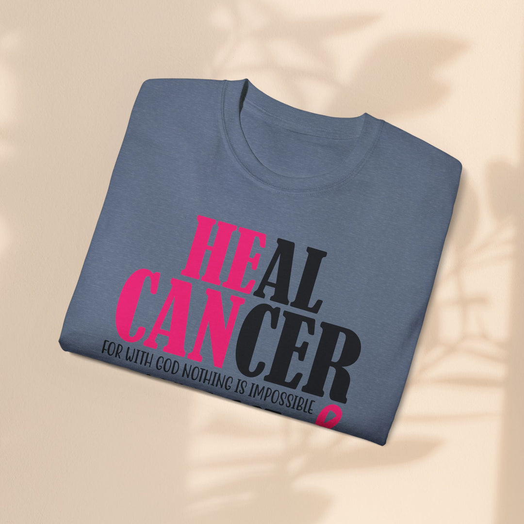 Heal Cancer Unisex Ultra Cotton Tee - Inspirational Faith-Based T-Shirt for Awareness