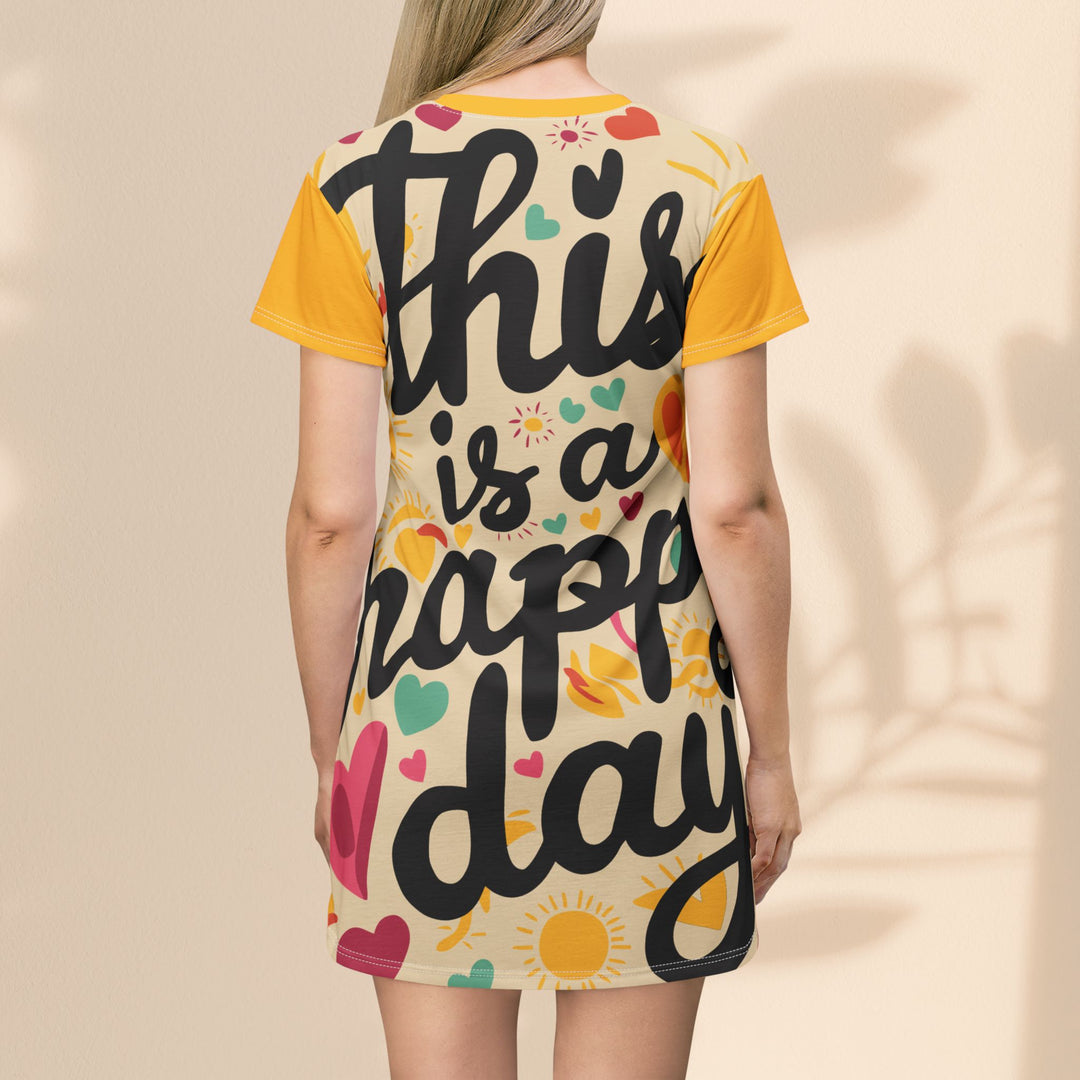 T-Shirt Dress (AOP) - This is a Happy Day