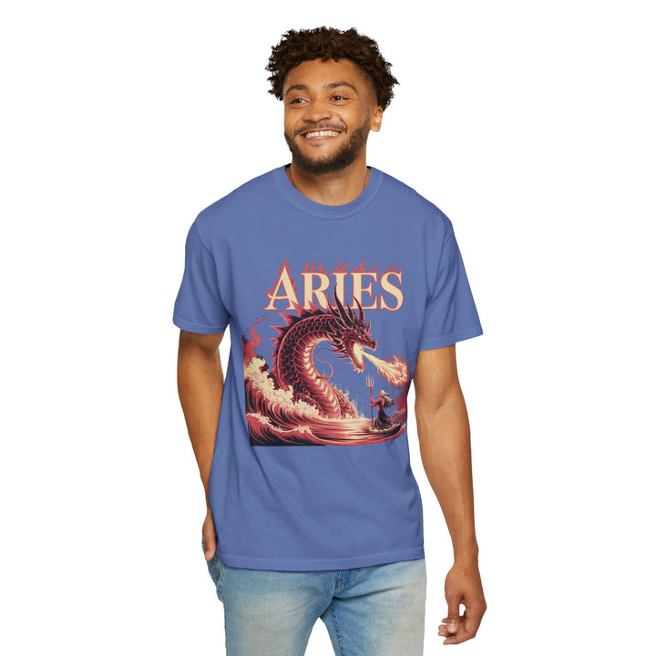 Aries Graphic T-Shirt: Unisex Astrology Tee, Zodiac Shirt for Birthdays & Everyday Wear, Perfect Gift for Aries Friends