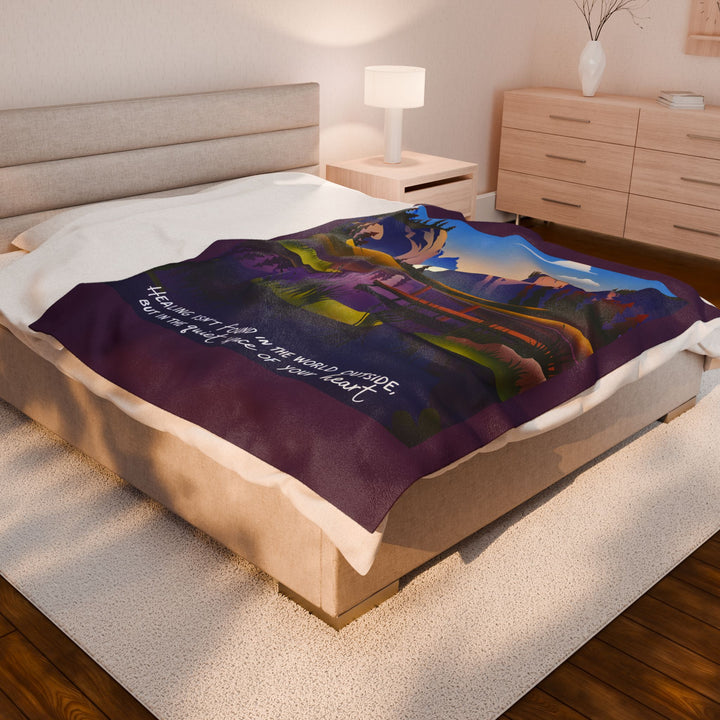 Healing From Within - Velveteen Plush Blanket