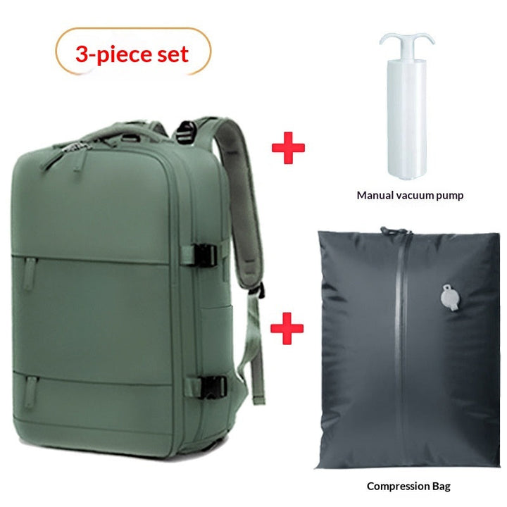 Vacuum-Compression Waterproof Travel Backpack