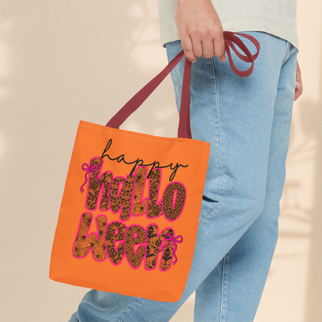 Happy Halloween Tote Bag – Reusable Trick-or-Treat Bag & Fall Gift