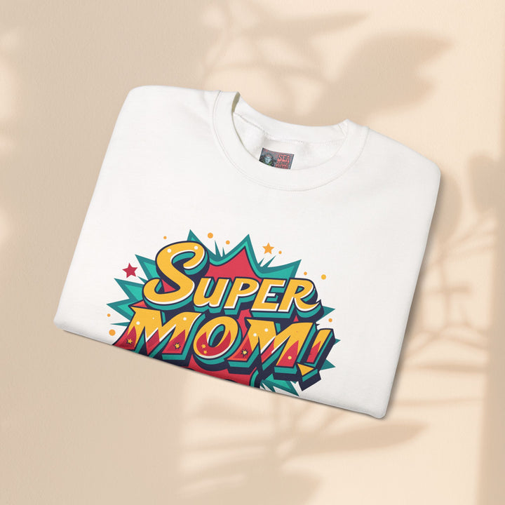 Super Mom Crewneck Sweatshirt - Perfect Gift for Mother's Day & Everyday Heroes