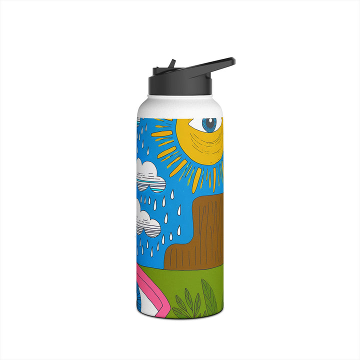 Stainless Steel Water Bottle, Standard Lid - Crying in the Rain