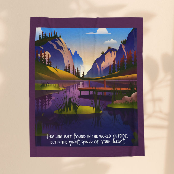 Healing From Within - Velveteen Plush Blanket