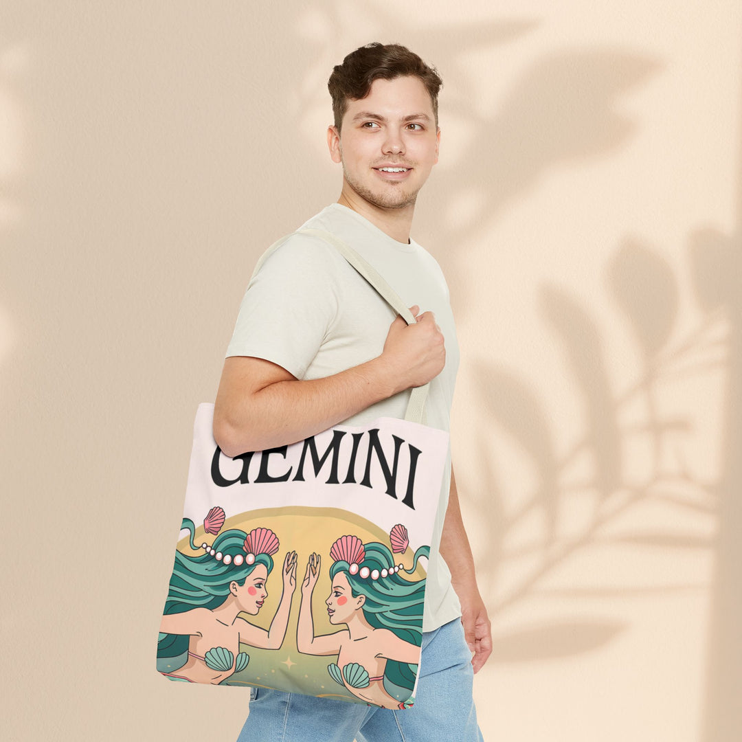 Gemini Zodiac Tote Bag, Astrological Bag, Personalized Gift, Astrology Lover, Horoscope Accessory, Birthday Present