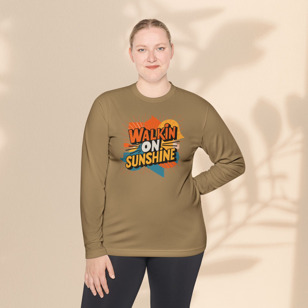 Unisex Lightweight Long Sleeve Tee - Walking On Sunshine